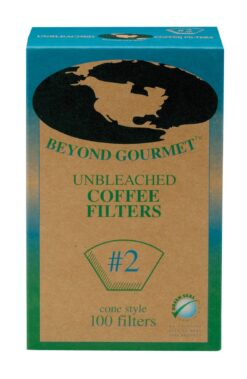 Beyond Gourmet #2 Unbleached Cone-Style Coffee Filters From Harold Imports