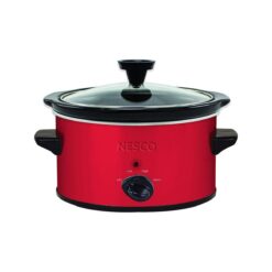 Nesco 1.5-Quart Oval Slow Cooker | Red Metallic