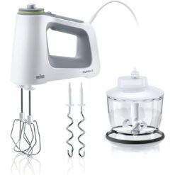 Braun MultiMix 5 Hand Mixer With Chopper | White