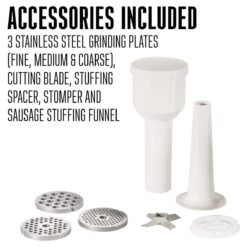 Weston #8 650-Watt Meat Grinder & Sausage Stuffer -Small Kitchen Appliances Shop 61lb t8kpyl. ac sl1500