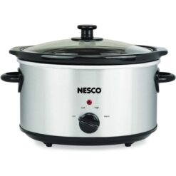 Nesco 4-Quart Slow Cooker | Stainless Steel