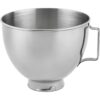 KitchenAid 4.5-Quart Stainless Steel Bowl With Handle | Fits 4.5-Quart & 5-Quart KitchenAid Tilt-Head Stand Mixers