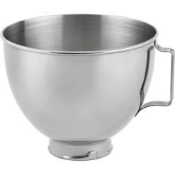 KitchenAid 4.5-Quart Stainless Steel Bowl With Handle | Fits 4.5-Quart & 5-Quart KitchenAid Tilt-Head Stand Mixers