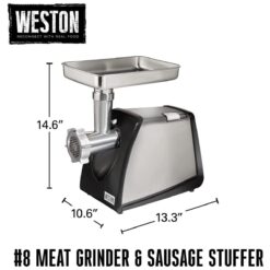 Weston #8 650-Watt Meat Grinder & Sausage Stuffer -Small Kitchen Appliances Shop 61yrkpjjudl. ac sl1500