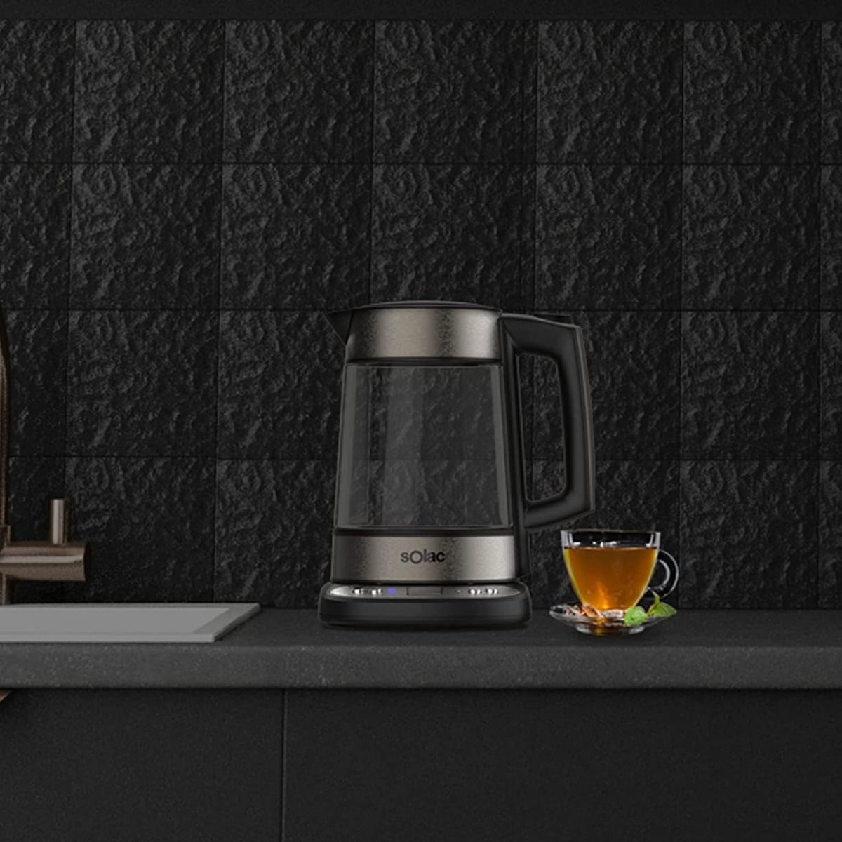 Solac Aroa Premium Adjustable Temperature Cordless Glass Kettle 6 Solac Aroa Premium Adjustable Temperature Cordless Glass Kettle - Image 6