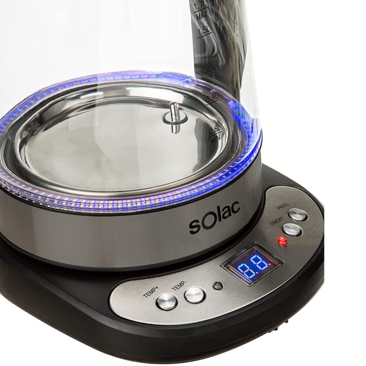 Solac Aroa Premium Adjustable Temperature Cordless Glass Kettle 2 Solac Aroa Premium Adjustable Temperature Cordless Glass Kettle - Image 2