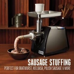 Weston #8 650-Watt Meat Grinder & Sausage Stuffer -Small Kitchen Appliances Shop 71gfsegt6dl. ac sl1500