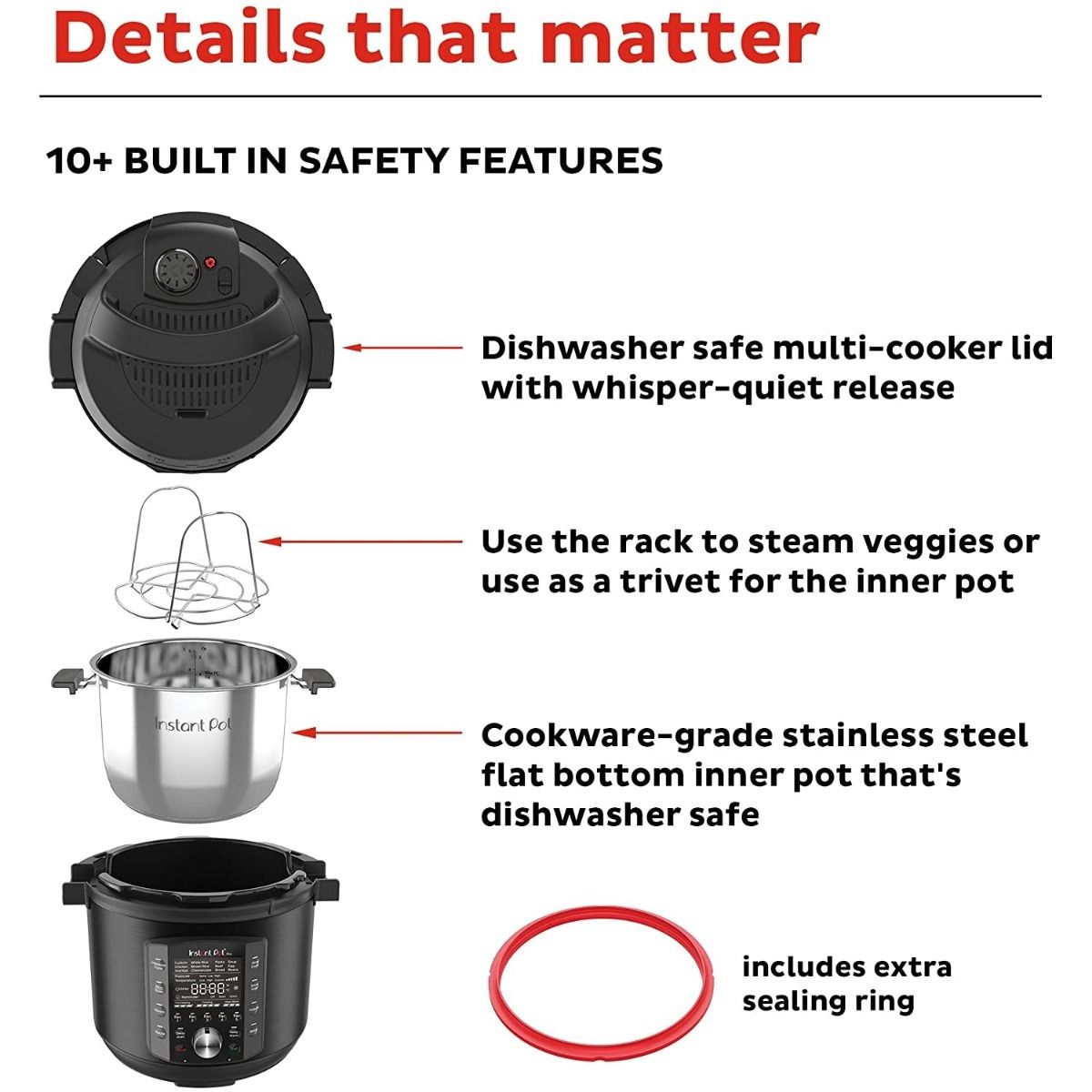 Instant Pot Pro Pressure Cooker | 8-Quart 4 Instant Pot Pro Pressure Cooker | 8-Quart - Image 4