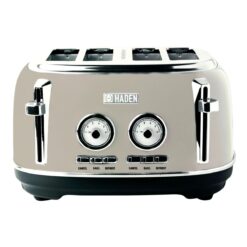 Haden Dorset 4-Slice Stainless Steel Toaster | Putty Beige