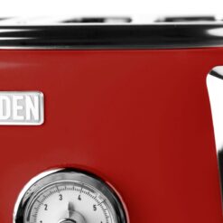 Haden Dorset 4-Slice Stainless Steel Toaster | Red -Small Kitchen Appliances Shop 75040 dorset toaster detail3