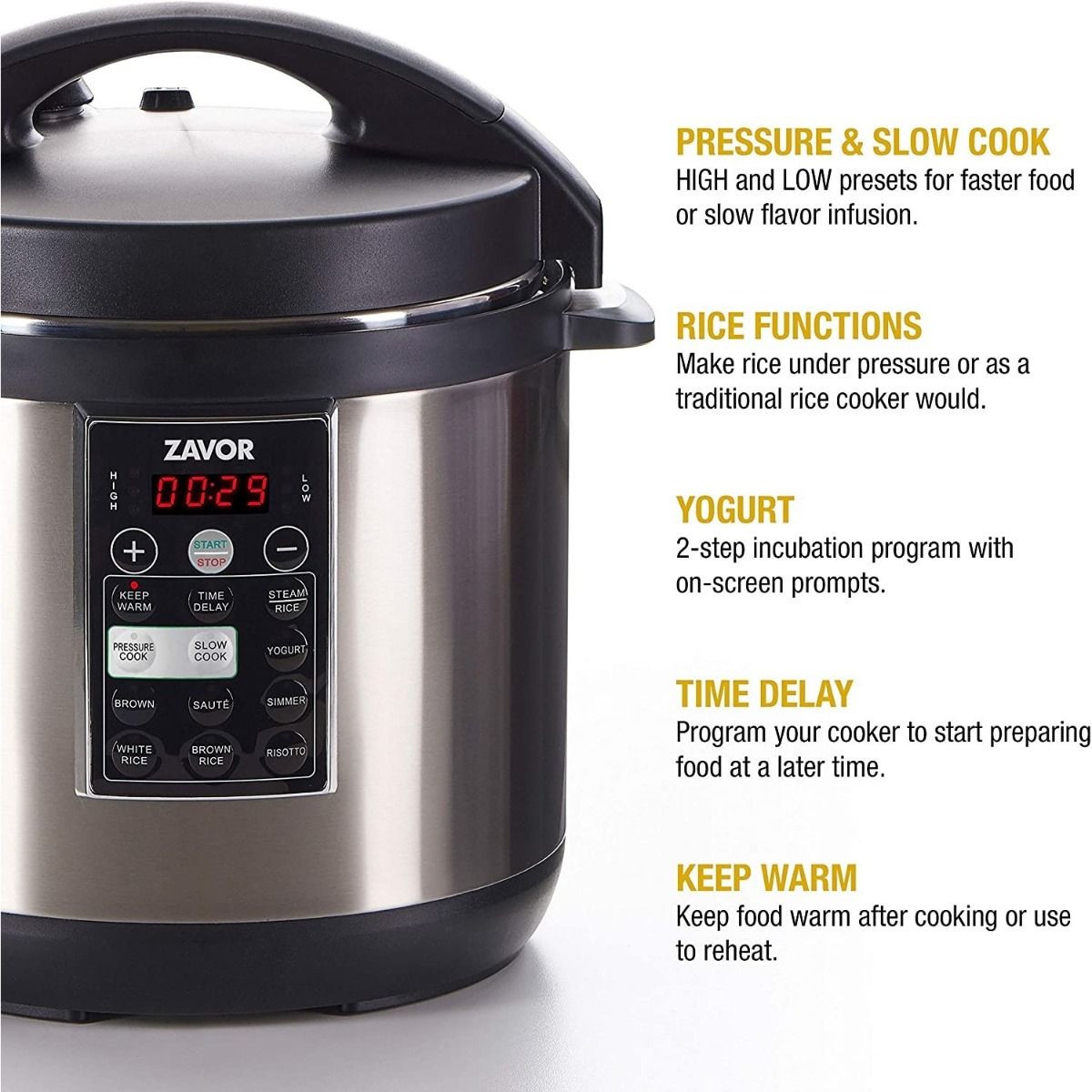 Zavor LUX™ Multi-Cooker | 8 Qt. 3 Zavor LUX™ Multi-Cooker | 8 Qt. - Image 3