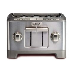 Wolf Gourmet 4-Slice Toaster | Silver Knobs