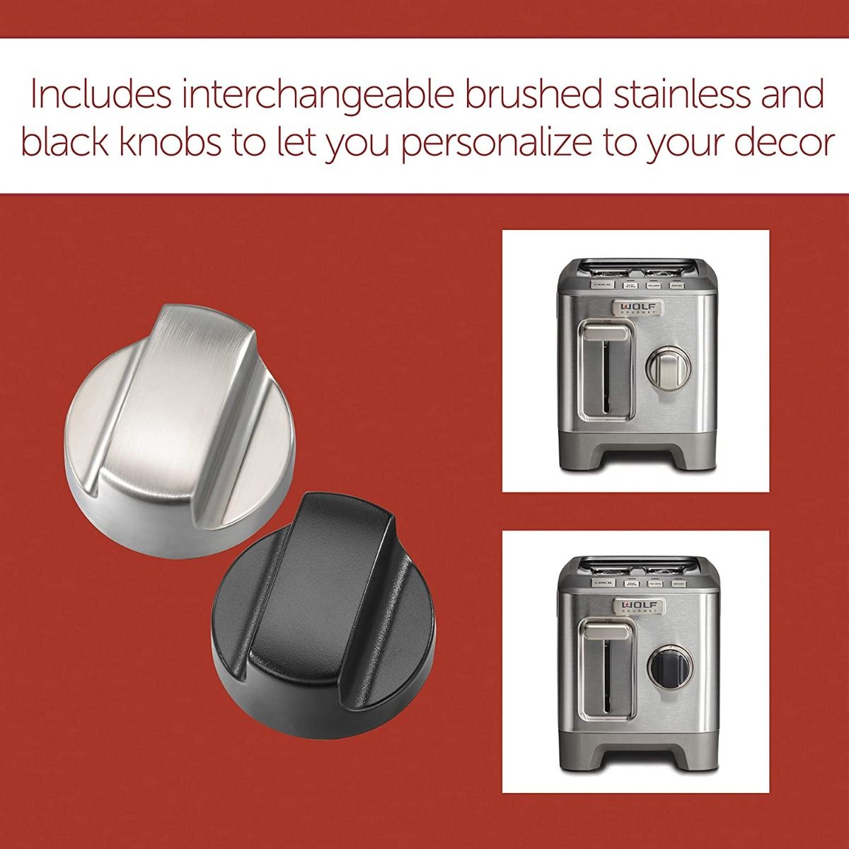 Wolf Gourmet 2-Slice Toaster | Silver Knobs 6 Wolf Gourmet 2-Slice Toaster | Silver Knobs - Image 6