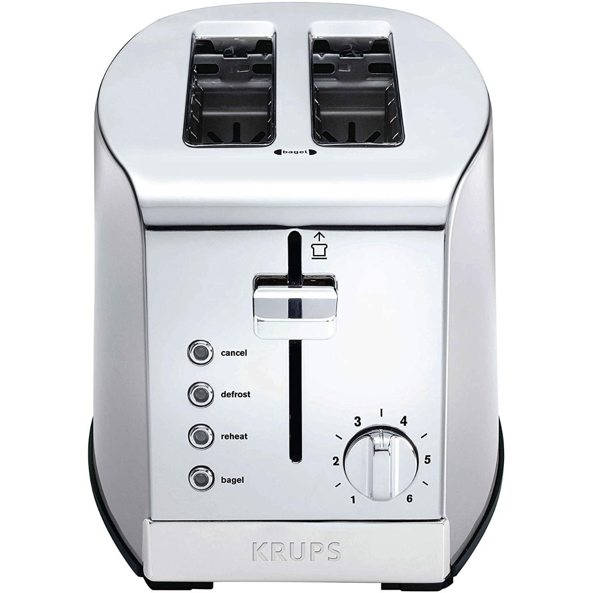 Krups 2-Slice Breakfast Toaster | Brushed Chrome & Stainless Steel 1 Krups 2-Slice Breakfast Toaster | Brushed Chrome & Stainless Steel