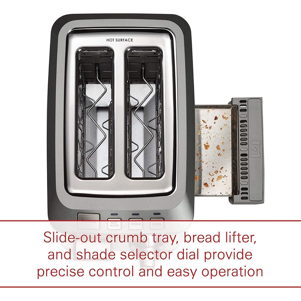 Wolf Gourmet 2-Slice Toaster | Silver Knobs 4 Wolf Gourmet 2-Slice Toaster | Silver Knobs - Image 4