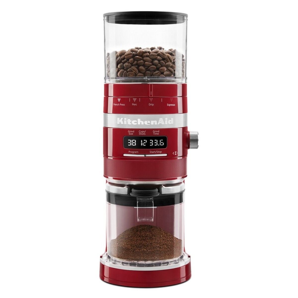 KitchenAid Burr Grinder With Dose Control | Empire Red 4 KitchenAid Burr Grinder With Dose Control | Empire Red - Image 4