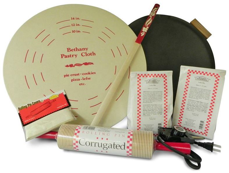 Bethany Housewares Silverstone Lefse Griddle + Starter Kit 2 Bethany Housewares Silverstone Lefse Griddle + Starter Kit - Image 2