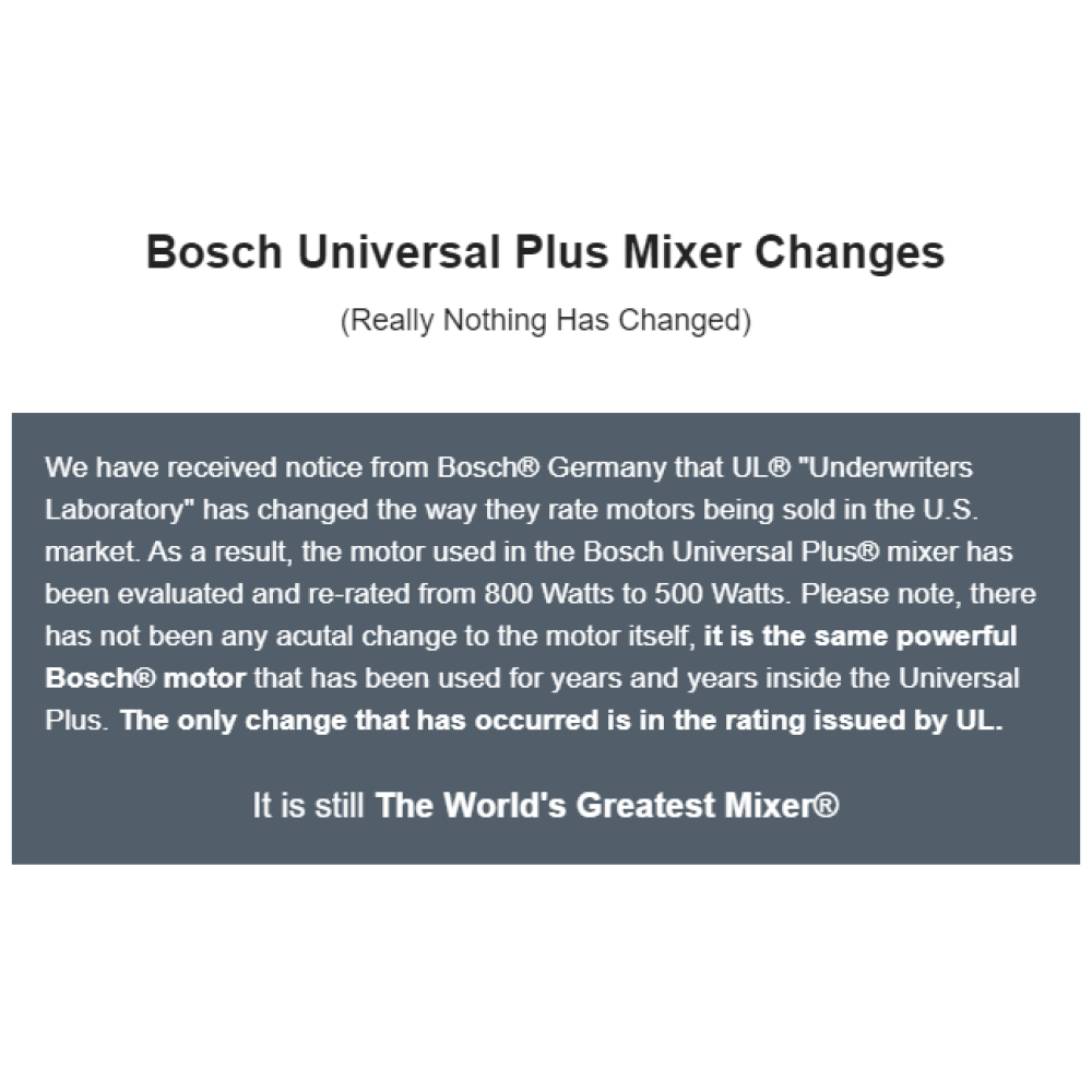 Bosch Universal Plus 6.5 Qt. Mixer + Slicer/Shredder Attachment 7 Bosch Universal Plus 6.5 Qt. Mixer + Slicer/Shredder Attachment - Image 7
