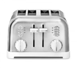 Cuisinart 4-Slice Classic Toaster | White & Stainless Steel