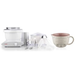 Bosch Universal Plus 6.5 Qt. Mixer + Flour Sifter & Baker's Pack + Mason Cash Innovative Kitchen Measuring Jug & Chocolate Chip Cookie Dough Mix