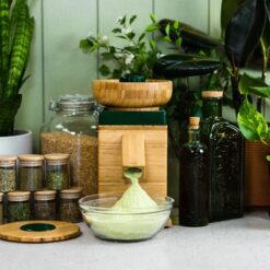 NutriMill Harvest Grain Mill | Forest Green + Cutting Board & Canister Bundle 14 NutriMill Harvest Grain Mill | Forest Green + Cutting Board & Canister Bundle -Small Kitchen Appliances Shop greenharv7