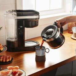 KitchenAid 12-Cup Drip Coffee Maker With Spiral Showerhead & Warming Plate| Onyx Black -Small Kitchen Appliances Shop kacoffeemaker6 2