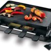 Swissmar Classic Raclette Grill - Black Non-Stick Reversible - 8 Person