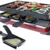 Swissmar Classic Raclette Grill - Cast Iron Red Reversible - 8 Person