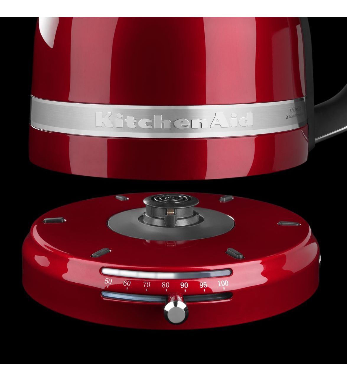 KitchenAid Pro Line Electric Water Boiler/Tea Kettle | Candy Apple Red 2 KitchenAid Pro Line Electric Water Boiler/Tea Kettle | Candy Apple Red - Image 2