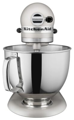 KitchenAid 5-Quart Artisan Tilt-Head Stand Mixer | Matte Milkshake -Small Kitchen Appliances Shop ksm150psmh kitchenaid artisan 5 quart stand mixer milkshake white
