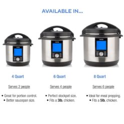 Zavor LUX™ LCD Multi-Cooker | 6 Qt. 15 Zavor LUX™ LCD Multi-Cooker | 6 Qt. -Small Kitchen Appliances Shop lux lcd sizes