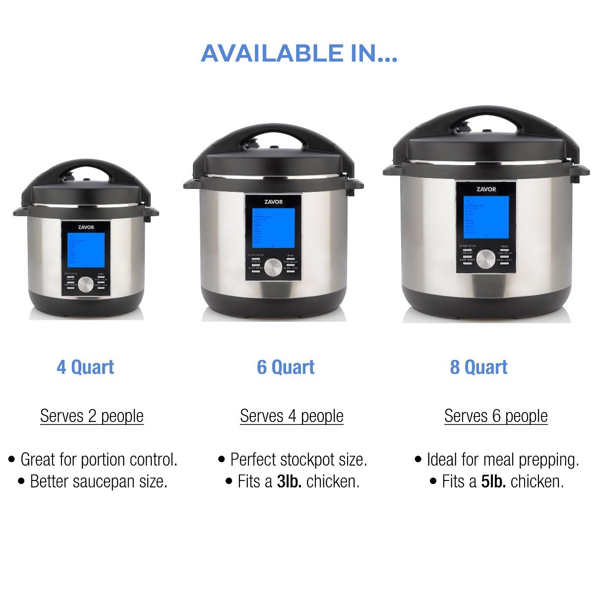 Zavor LUX™ LCD Multi-Cooker | 6 Qt. 6 Zavor LUX™ LCD Multi-Cooker | 6 Qt. - Image 6