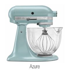 KitchenAid 5-Quart Artisan Tilt-Head Stand Mixer | Design Series Glass Bowl -Small Kitchen Appliances Shop p130172 1z 1
