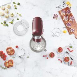 Cuisinart Precision Master 5.5-Quart Stand Mixer | Pinot Noir -Small Kitchen Appliances Shop sm50pn ff backpanel layers