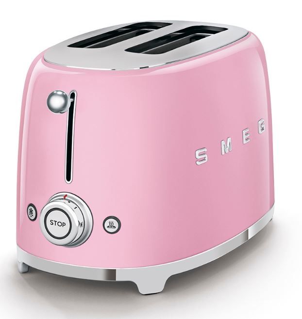 SMEG 2-Slice Toaster | Pink 1 SMEG 2-Slice Toaster | Pink