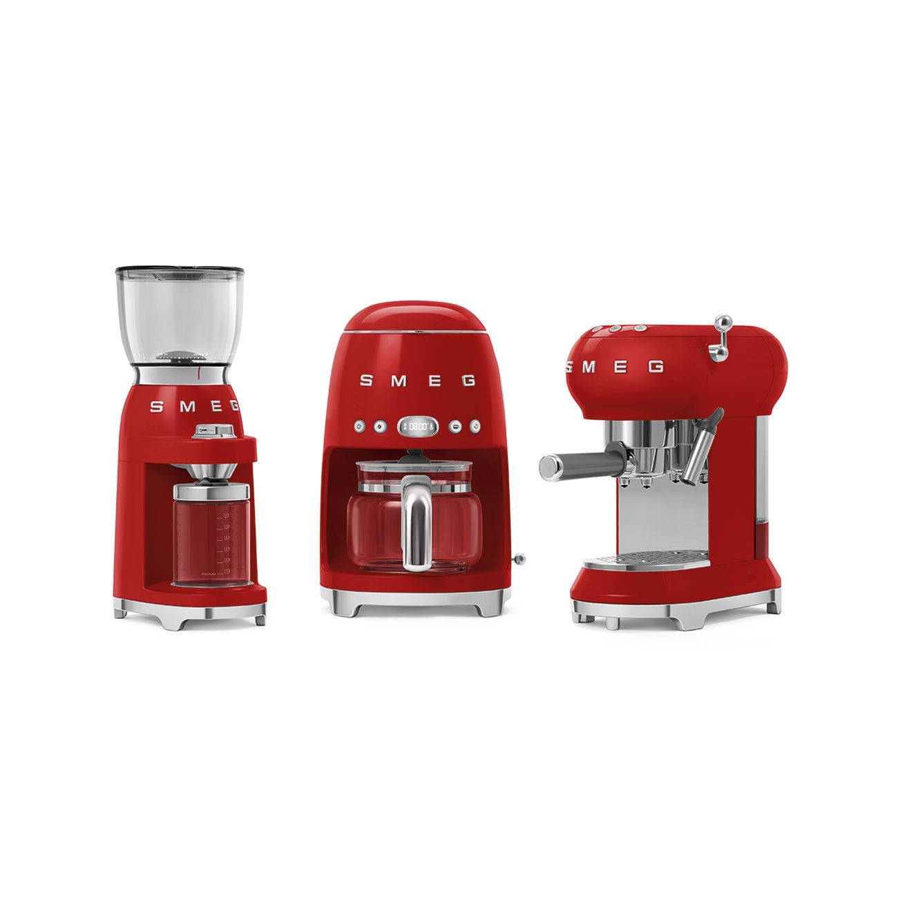 SMEG Coffee Grinder | Red 2 SMEG Coffee Grinder | Red - Image 2
