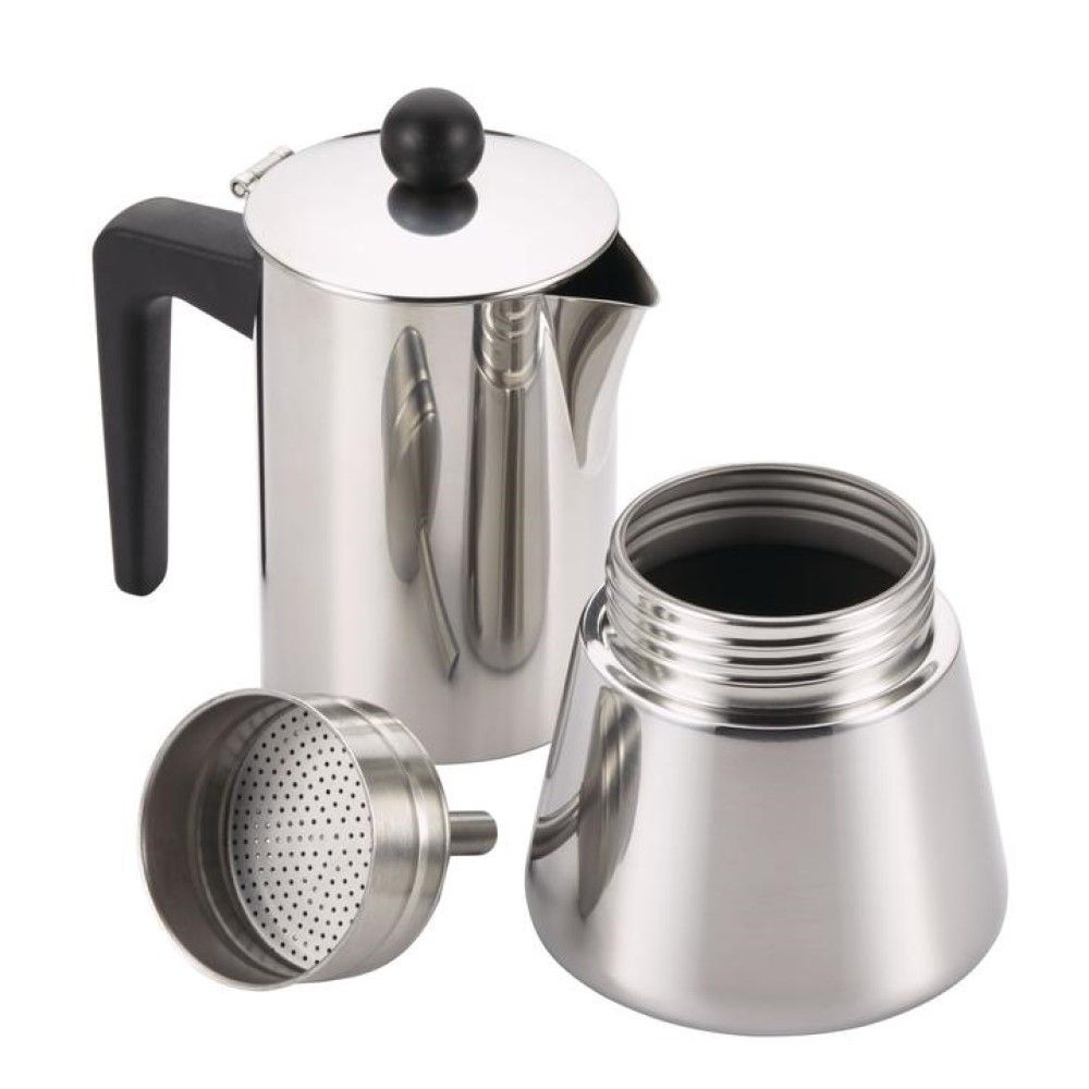BonJour 9oz Stovetop Espresso Maker | Stainless Steel 2 BonJour 9oz Stovetop Espresso Maker | Stainless Steel - Image 2
