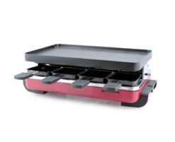 Swissmar Classic Raclette Grill - Red Non-Stick Reversible - 8 Person