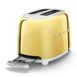 SMEG 2-Slice Toaster | Gold 8 SMEG 2-Slice Toaster | Gold -Small Kitchen Appliances Shop tsf01gous gold 2 slice toaster with removable crumb tray