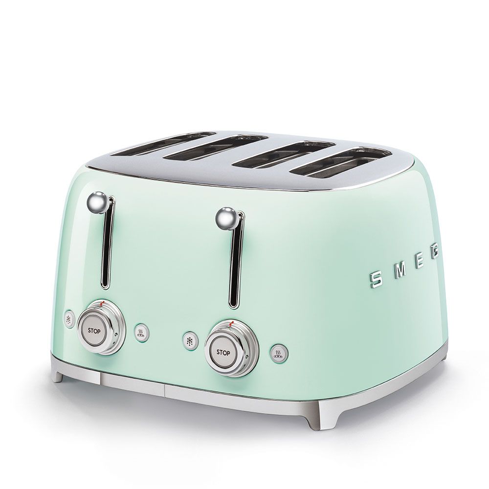 SMEG 4-Slot Toaster | Pastel Green 1 SMEG 4-Slot Toaster | Pastel Green