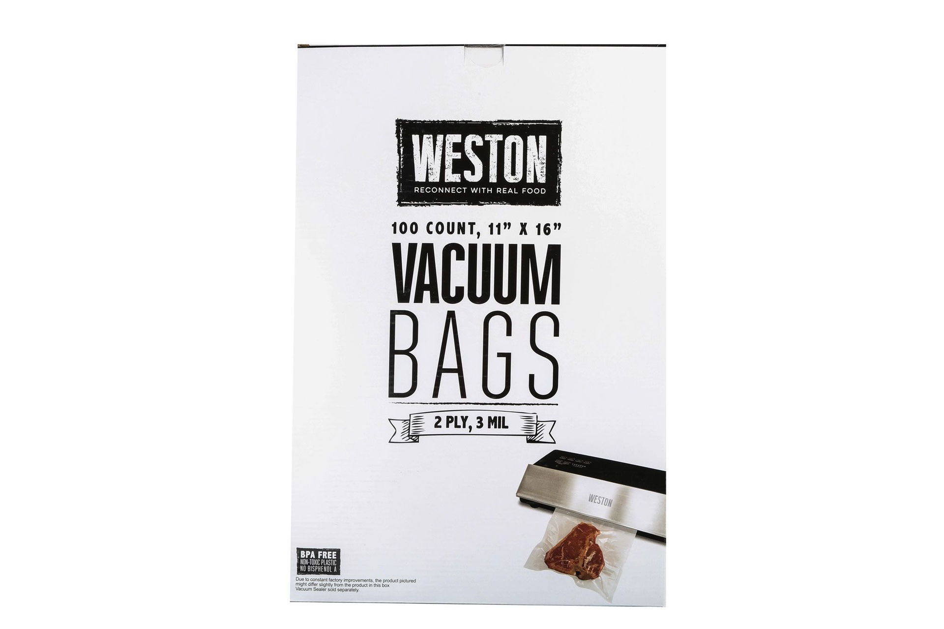 Weston 11"x16" Vacuum-Seal Bags, 100 Count 1 Weston 11"x16" Vacuum-Seal Bags, 100 Count