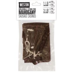 Weston Mahogany Sausage Casings | 1.5" X 12" (10 Count)