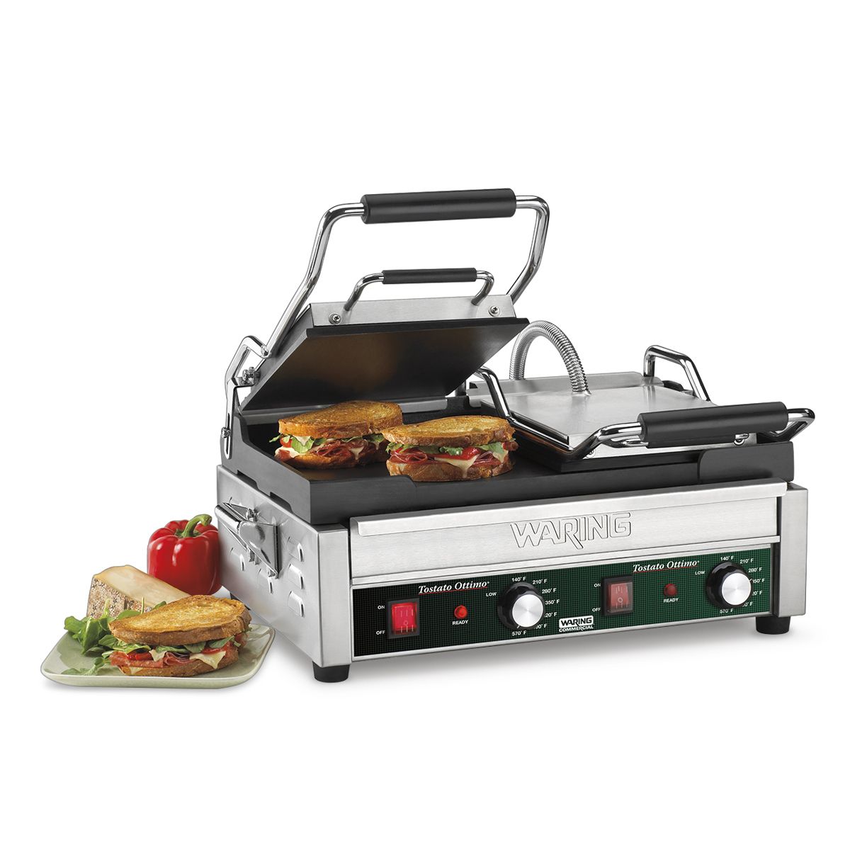 Waring Commercial Flat Surface Ottimo Panini Maker 2 Waring Commercial Flat Surface Ottimo Panini Maker - Image 2