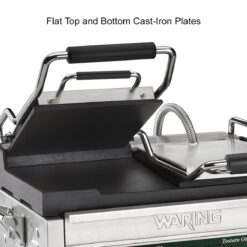 Waring Commercial Flat Surface Ottimo Panini Maker 8 Waring Commercial Flat Surface Ottimo Panini Maker -Small Kitchen Appliances Shop wfg300 waring flat grill inset2
