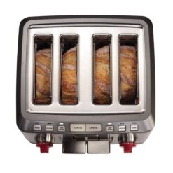 Wolf Gourmet 4-Slice Toaster | Red Knobs 8 Wolf Gourmet 4-Slice Toaster | Red Knobs -Small Kitchen Appliances Shop wgtr114s toast thick