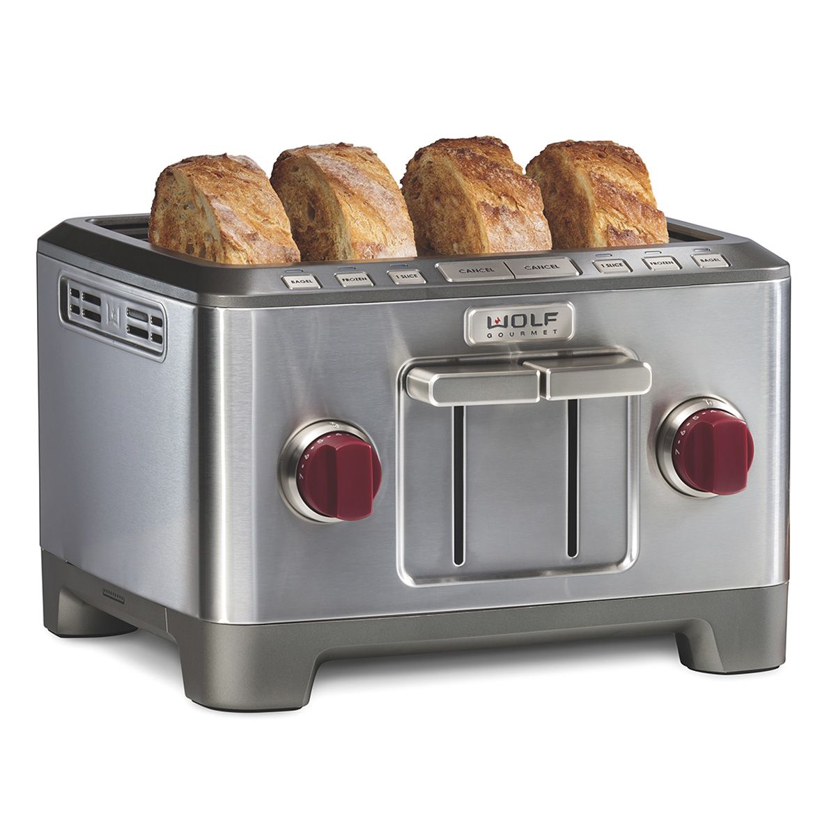 Wolf Gourmet 4-Slice Toaster | Red Knobs 2 Wolf Gourmet 4-Slice Toaster | Red Knobs - Image 2