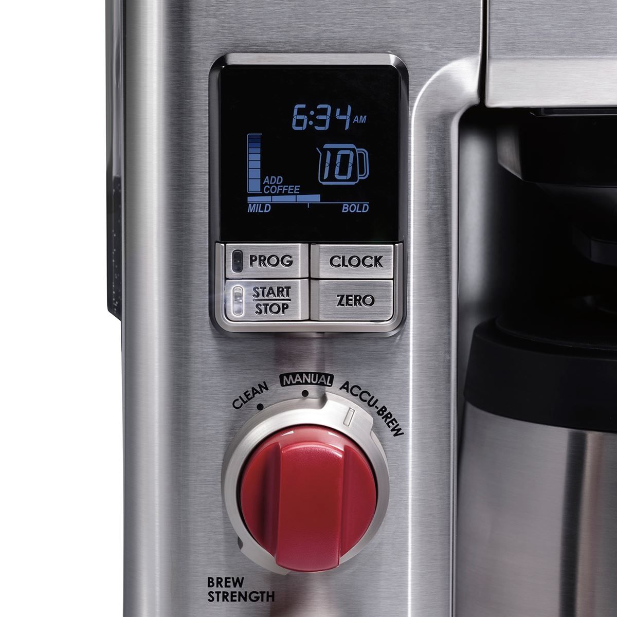Wolf Gourmet 10-Cup Programmable Coffee Maker – Red Knobs 2 Wolf Gourmet 10-Cup Programmable Coffee Maker – Red Knobs - Image 2