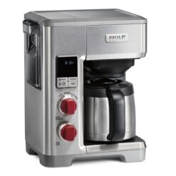Wolf Gourmet 10-Cup Programmable Coffee Maker – Red Knobs